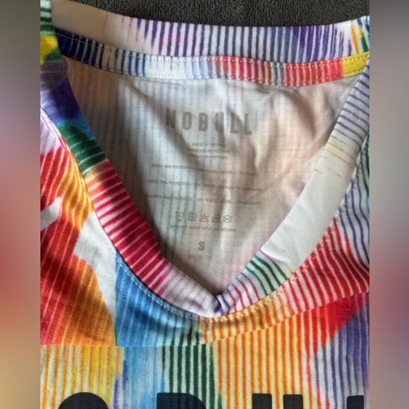 NoBull Women All Pride Rainbow Racerback Tank Top Small - Picture 4 of 5